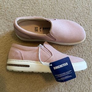 Birkenstock Oswego Canvas/Suede Soft Pink {Size 37 Narrow} New Without Box
